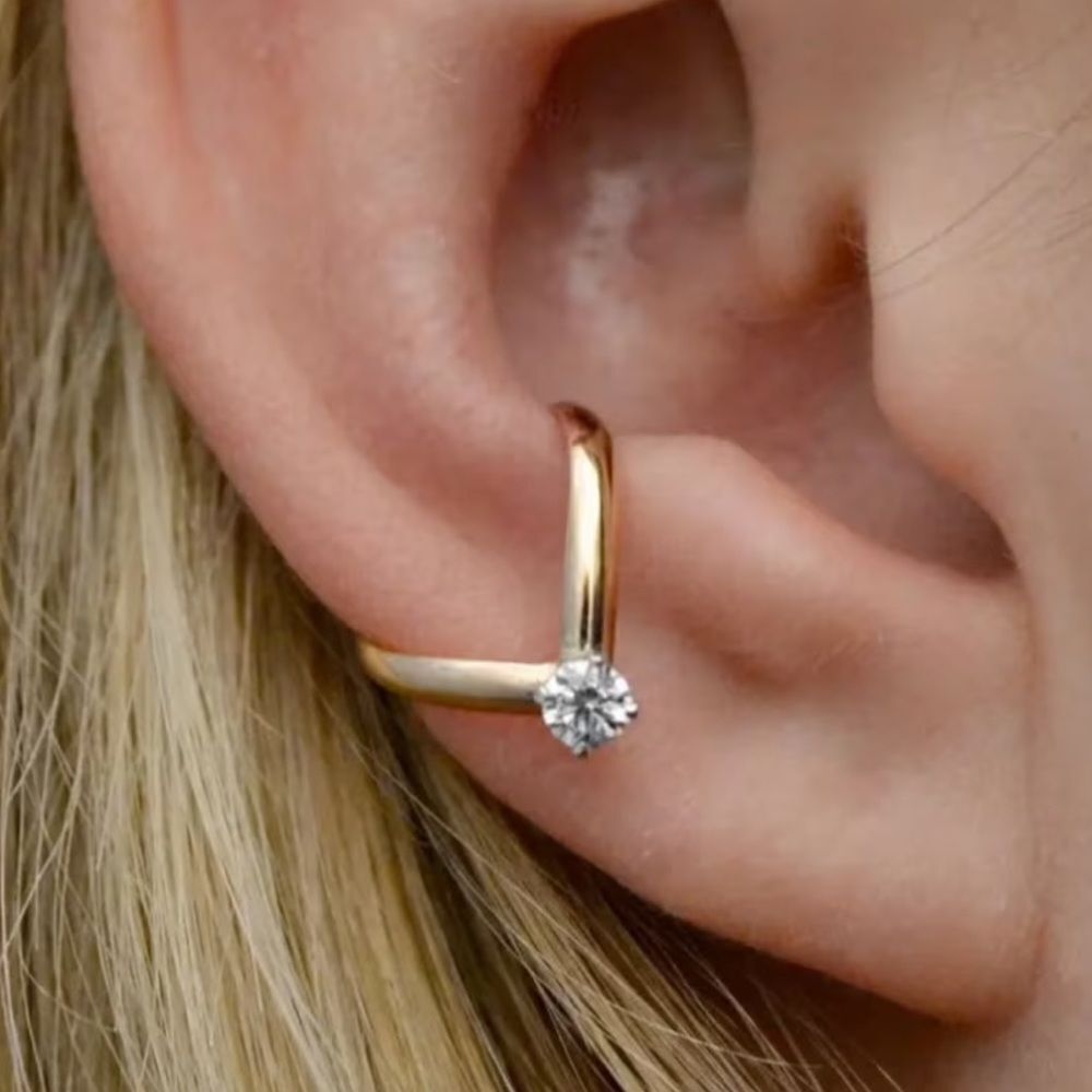 Diamond cuff Earring #2347